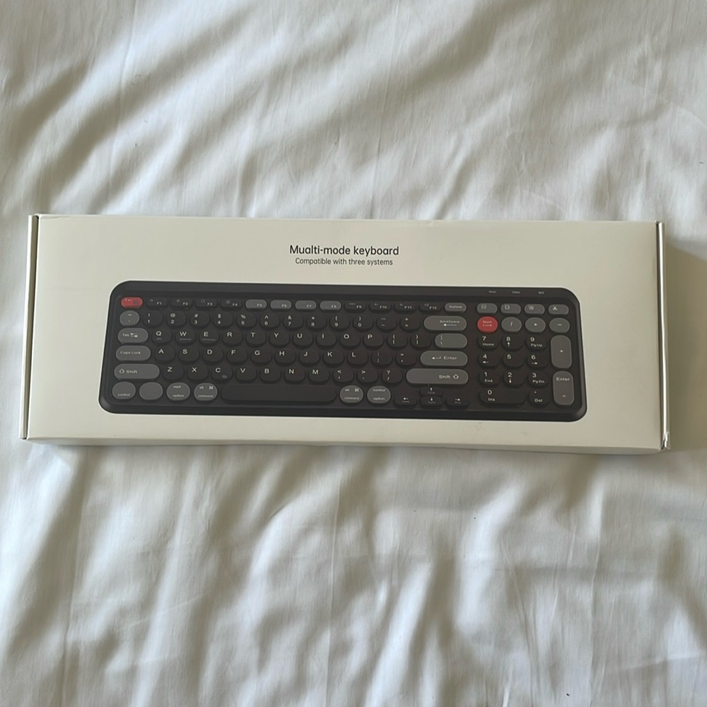 Wireless Keyboard Compatible with PC, Pad - fit for Windows/iOS/Android System